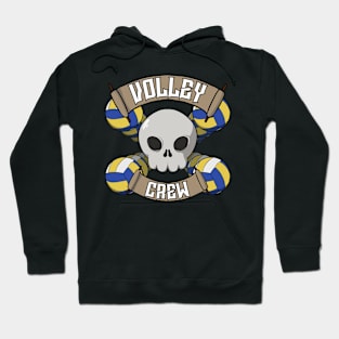 Volleyball crew Jolly Roger pirate flag Hoodie